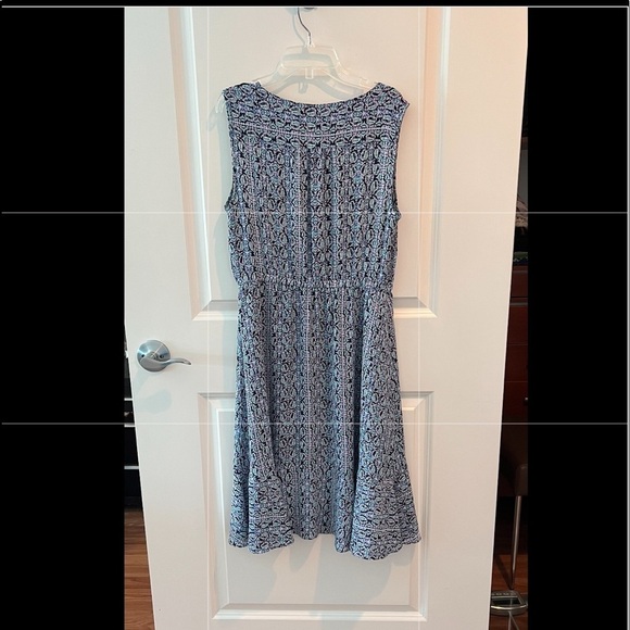 Talbots Blue Paisley Dress - Picture 10 of 15